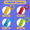 4-piece Silicone Children's Adult Sensory Toy Elastic Stress Reducing Wristband