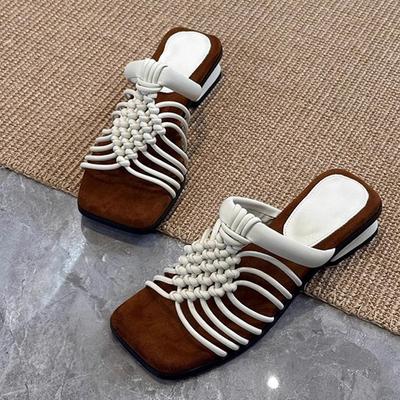 Fashion Women Slippers Designer Dress Shoes Fashion Walking Woman Heeled Sandals 2025 Summer Casual Flip Flops Cozy Sandalias De Mujer