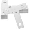 10Pcs Stainless Steel Fixed Plates 60x60mm Durable Steel Corner Angle Brackets Strong Welding Repair Connector