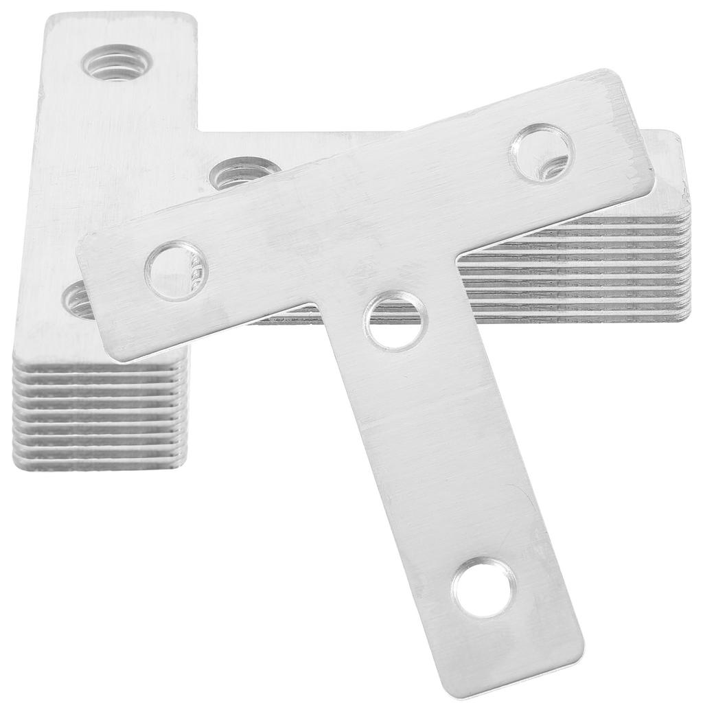 10Pcs Stainless Steel Fixed Plates 60x60mm Durable Steel Corner Angle Brackets Strong Welding Repair Connector