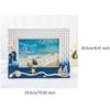 7 Inch Picture Photo Beach Themed Handcrafted Frames For Housewarming Gift Fit For 5"x7" photo (B)