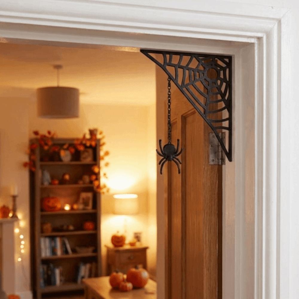Creepy Spider Web Door Frame Prop Fun Haunted House Decor Holiday Gift Giving