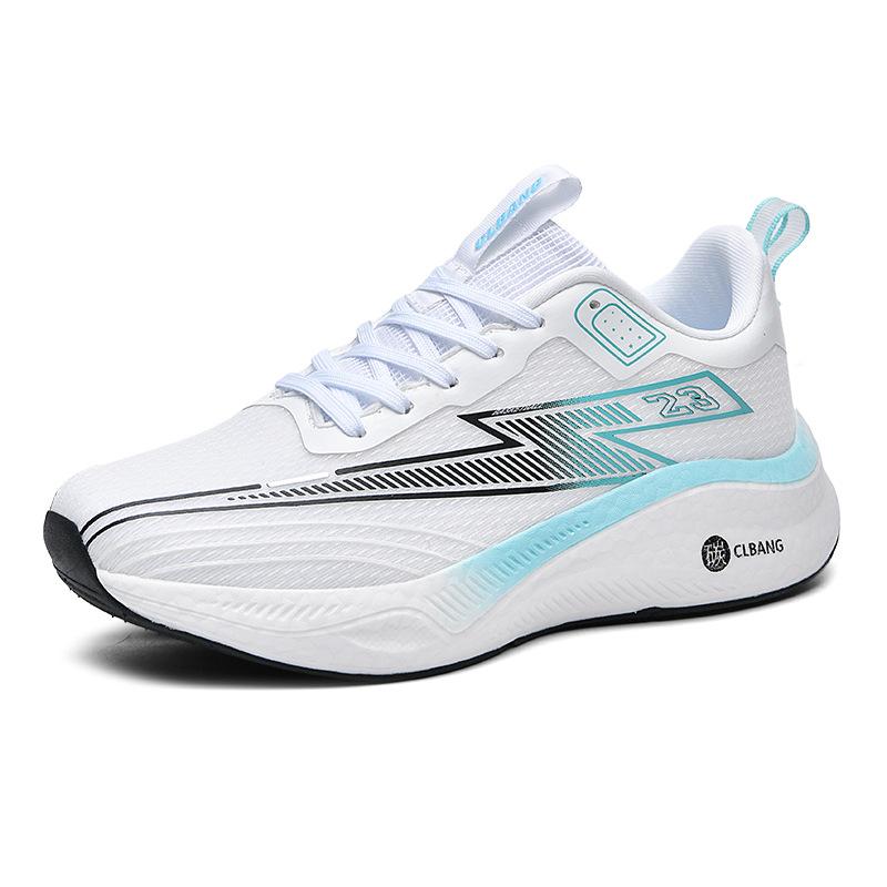 Running shoes, teenagers, junior high school entrance examination, sports racing, primary school students, mesh sports casual shoes, soft soles, men's