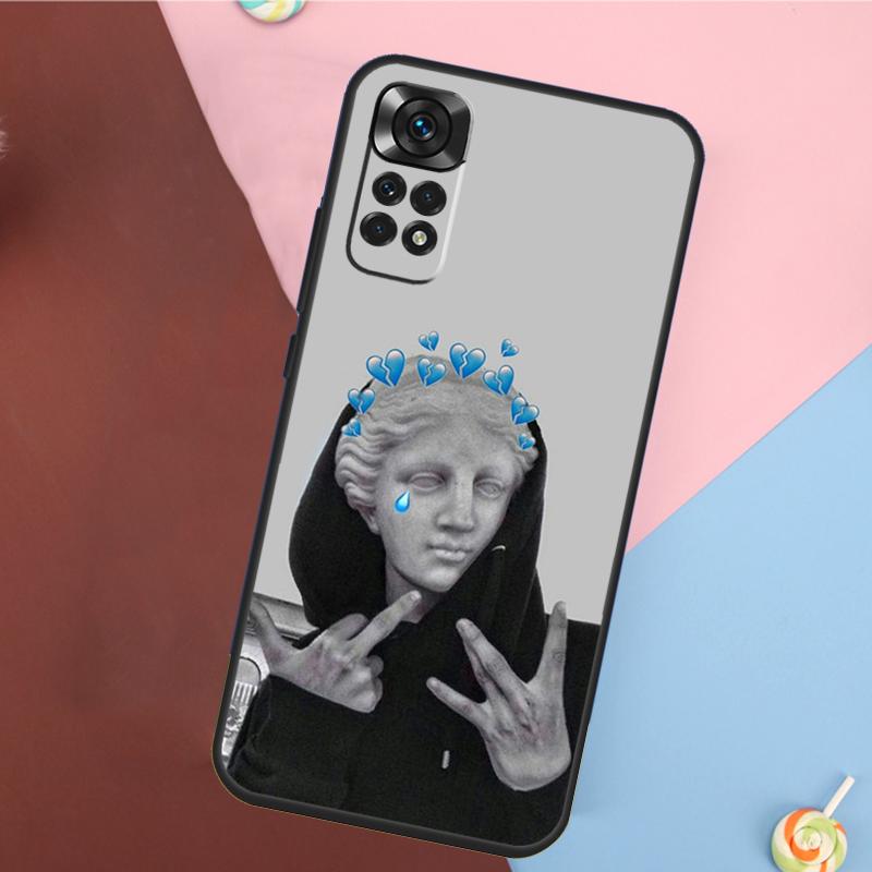 

Famous Aesthetic Statue Cover For Xiaomi Redmi Note 14 13 12 9 10 11 Pro 9S 10S 11S 12S Redmi 14C 10C 12C 13C Case Redmi Note 9S