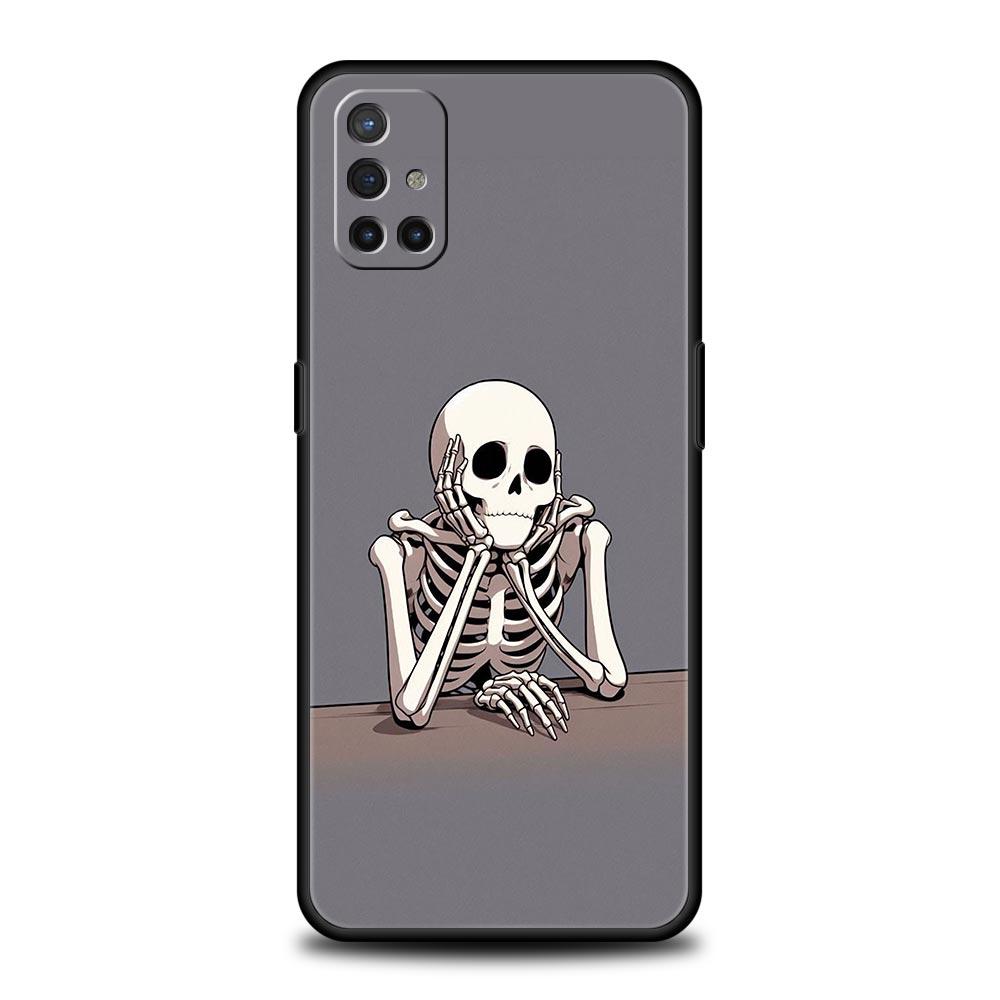 Phone Case For OnePlus 15 13 12 11 10 9 8 7T Pro 13T 13R 12R 10R 9RT 8T Nord 2T CE 2 3 5G Lite Soft Cover Hard Pink Purple Skull