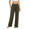 Women's Casual Elastic Waist Trousers -color Comfortable Wide Leg Pants