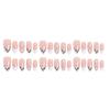 3D Stereo Floral Short Almond Nails with Leopard Print
