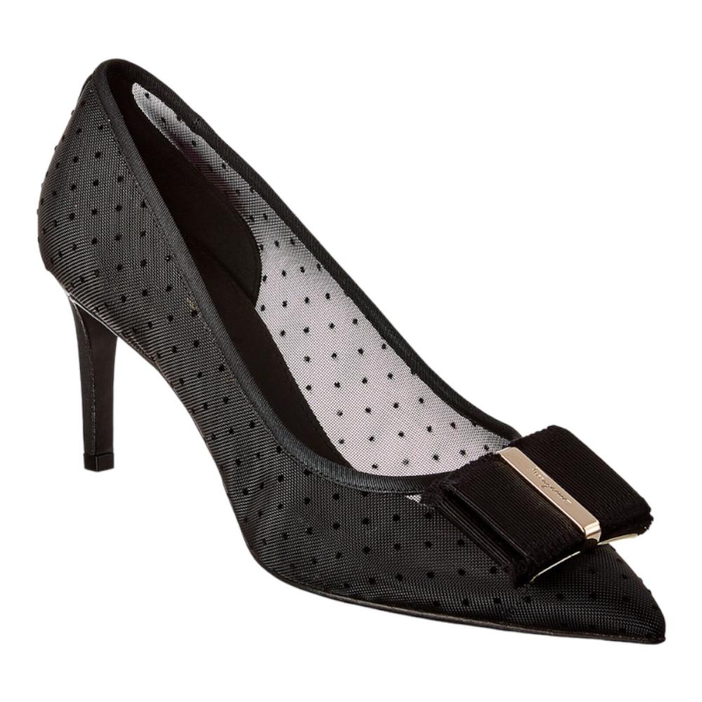 

Ferragamo SALVATORE FERRAGAMO Zeri 70 POI Женские 724142 Черный Туфли мульти