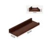 Wall Shelf with Retaining Rails SpaceSaving Rectangular Raised Edges Versatile for