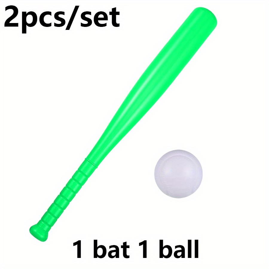 2pcs/set 17.7in Plastic Baseball Bat with Ball - Lightweight Outdoor Game Set for Backyard Games & Partie, Halloween JXB