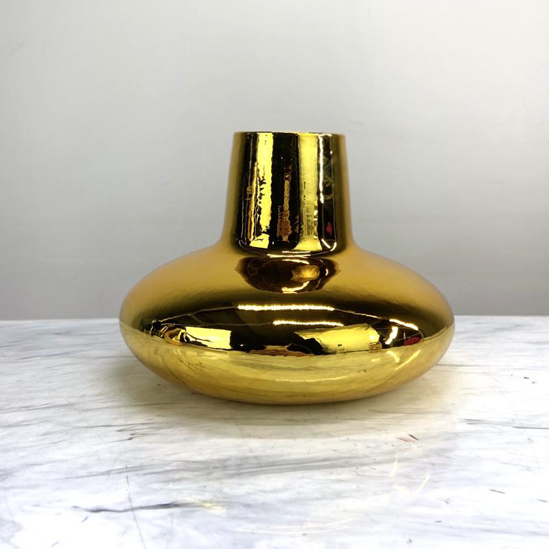 Simple Modern Light Luxury Resin Flower Vase Ornaments Hotel Model Room Dining Table Entrance Cabinet Coffee Table Soft Decorations