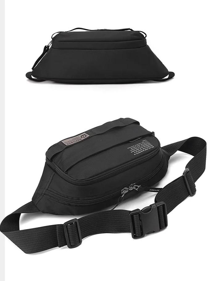 Versatile Large Capacity Men's Chest Bag Fashion Casual Phone Crossbody Sling Bag Cycling Waist Pack for Outdoor Daily