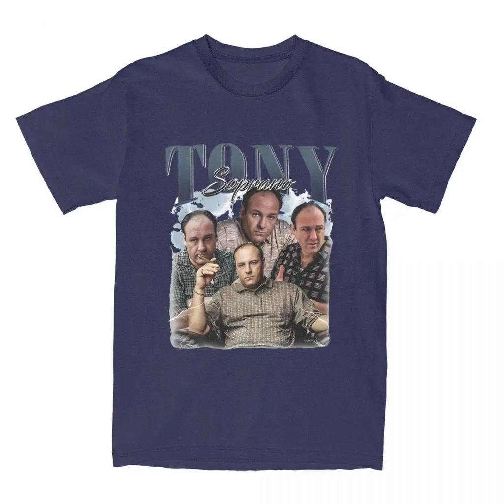 T-shirt Estiva Vintage Tony Soprano Uomo Donna The Sopranos Film Divertente T-shirt Manica Corta Girocollo Cotone Top Estate