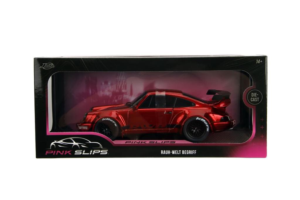 Kyosho Jada Toys PINK SLIP Series Scale Porsche RWB Red Metallic Finished Model JADA35726 1/18