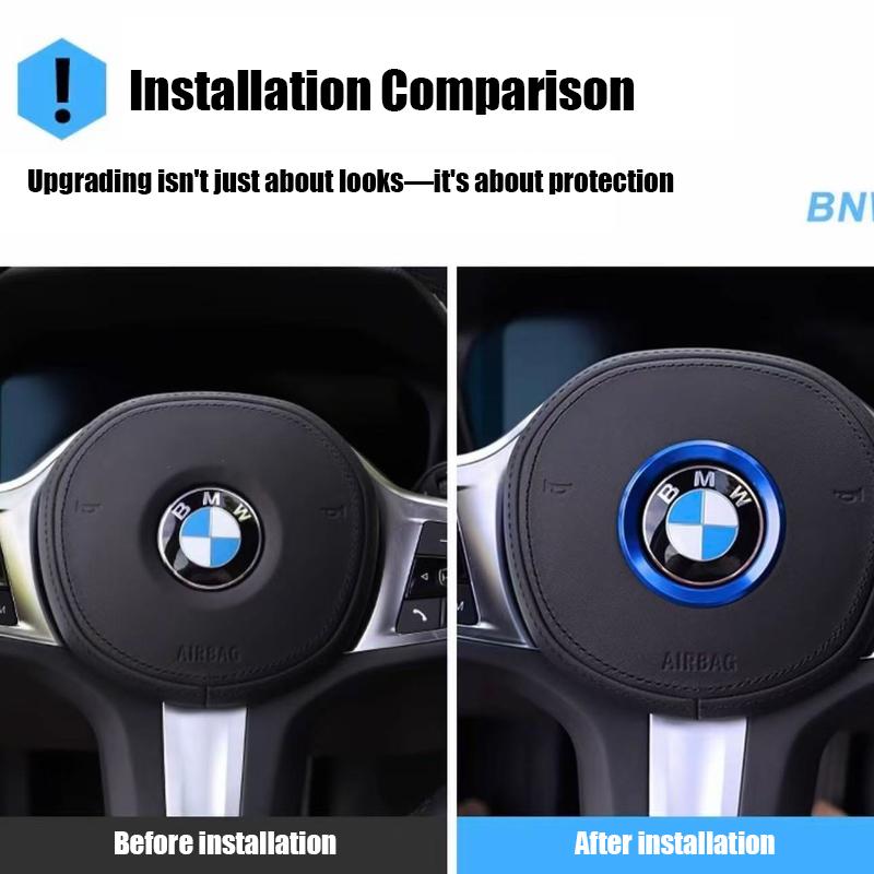 BEKV7 Car Styling Decoration Ring Steering Wheel Circle Sticker For BMW M3 M5 E36 E46 E60 E90 E92 X1 F48 X3 X5 X6 X3 E83 F25 X4 F26