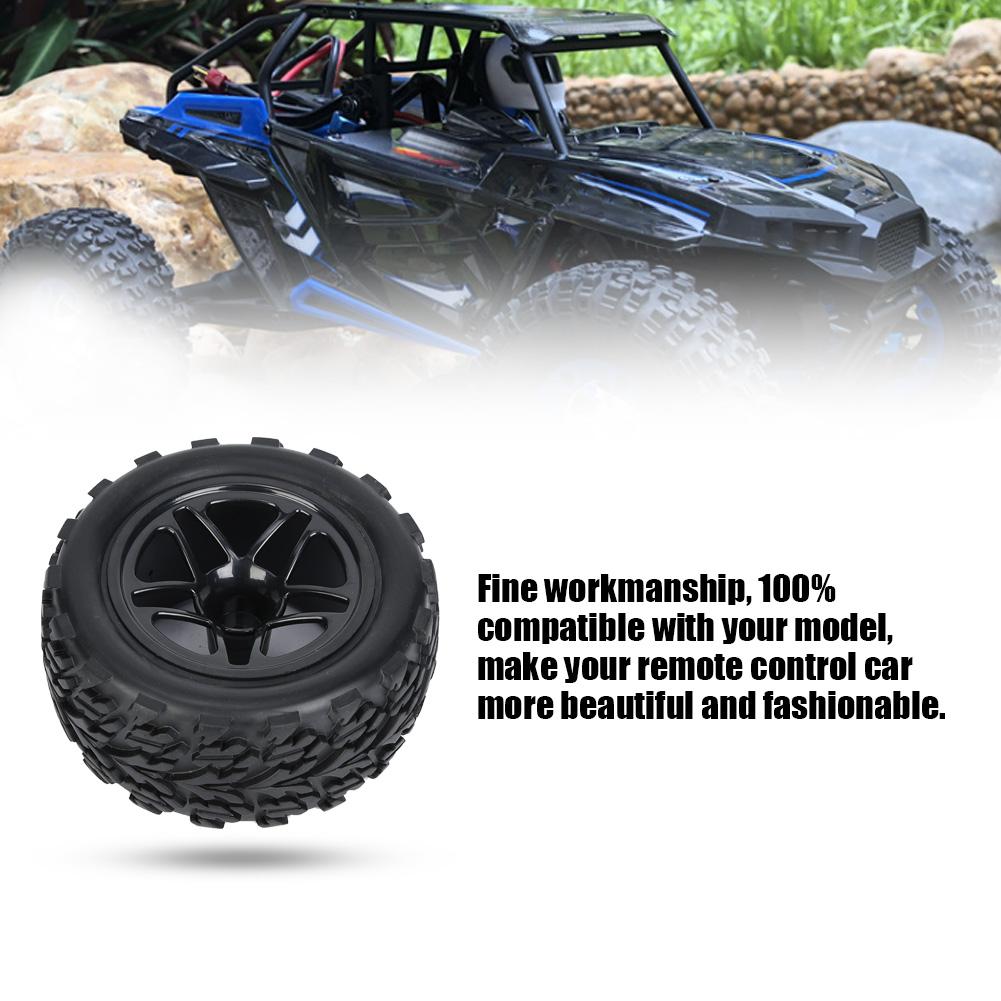 1 10 Universal Remote Control Vehicle Wheels Car Tires RC Car Accessory 115mmBlack