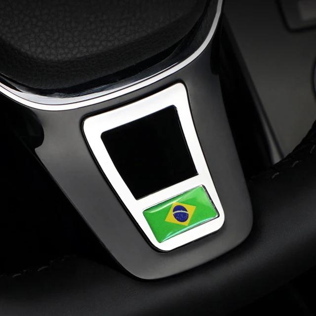 Car Emblem Steering Wheel Cover Sticker For Volkswagen VW Golf Polo Passat CC Tiguan Rline Jetta Atlas Bora Touran Lavida Sharan