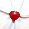 6Pieces Elegant Heart Napkin Rings Accessories for Celebration Like Valentines Day Weddings and Anniversaries