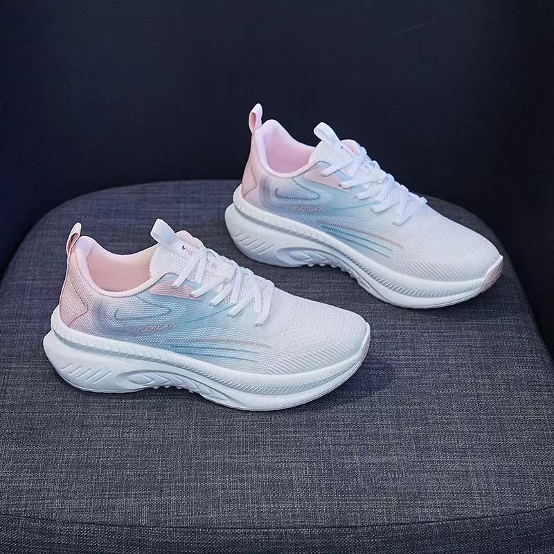 

Women s shoes spring and summer fashion fly-woven running shoes girl outdoor lightweight low-top breathable sports shoes 40