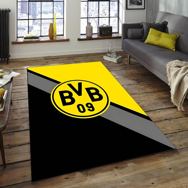 1 Stück Fußballteam-Design Teppich - Rutschfest, Weich & Gemütlich Fußmatte für Wohnzimmer, Schlafzimmer, Büro - Dekoteppich für Innen/Außen