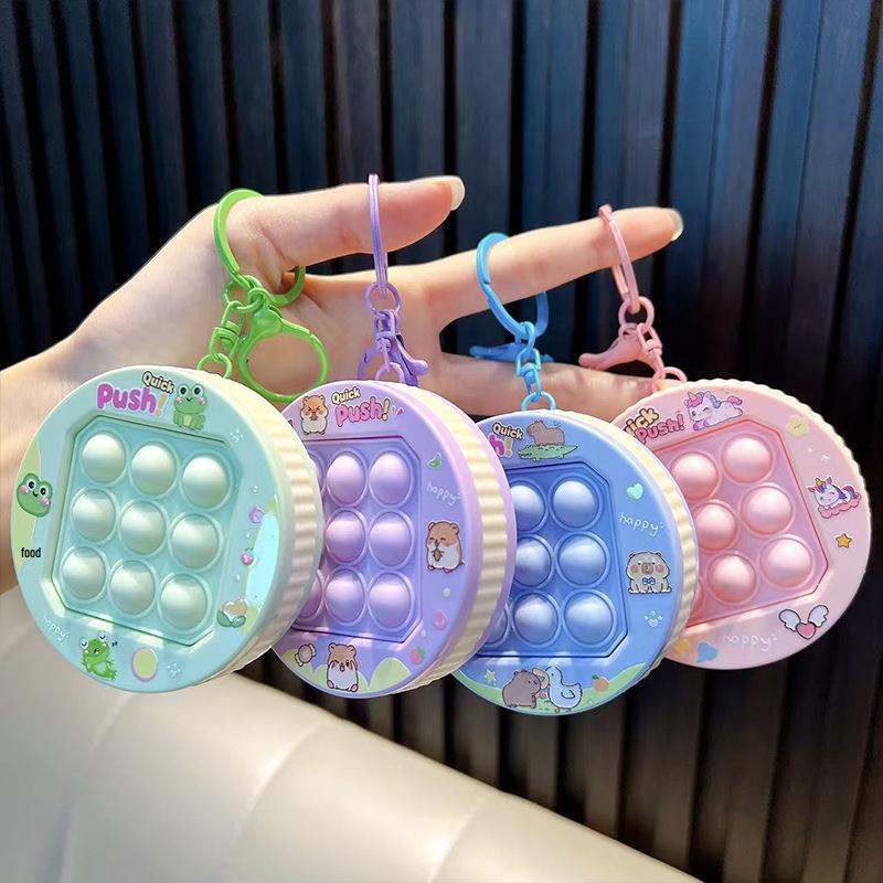 Cartoon Fidget Toy Keychain Backpack Pendant - Cute and Creative Small Gift Accessory