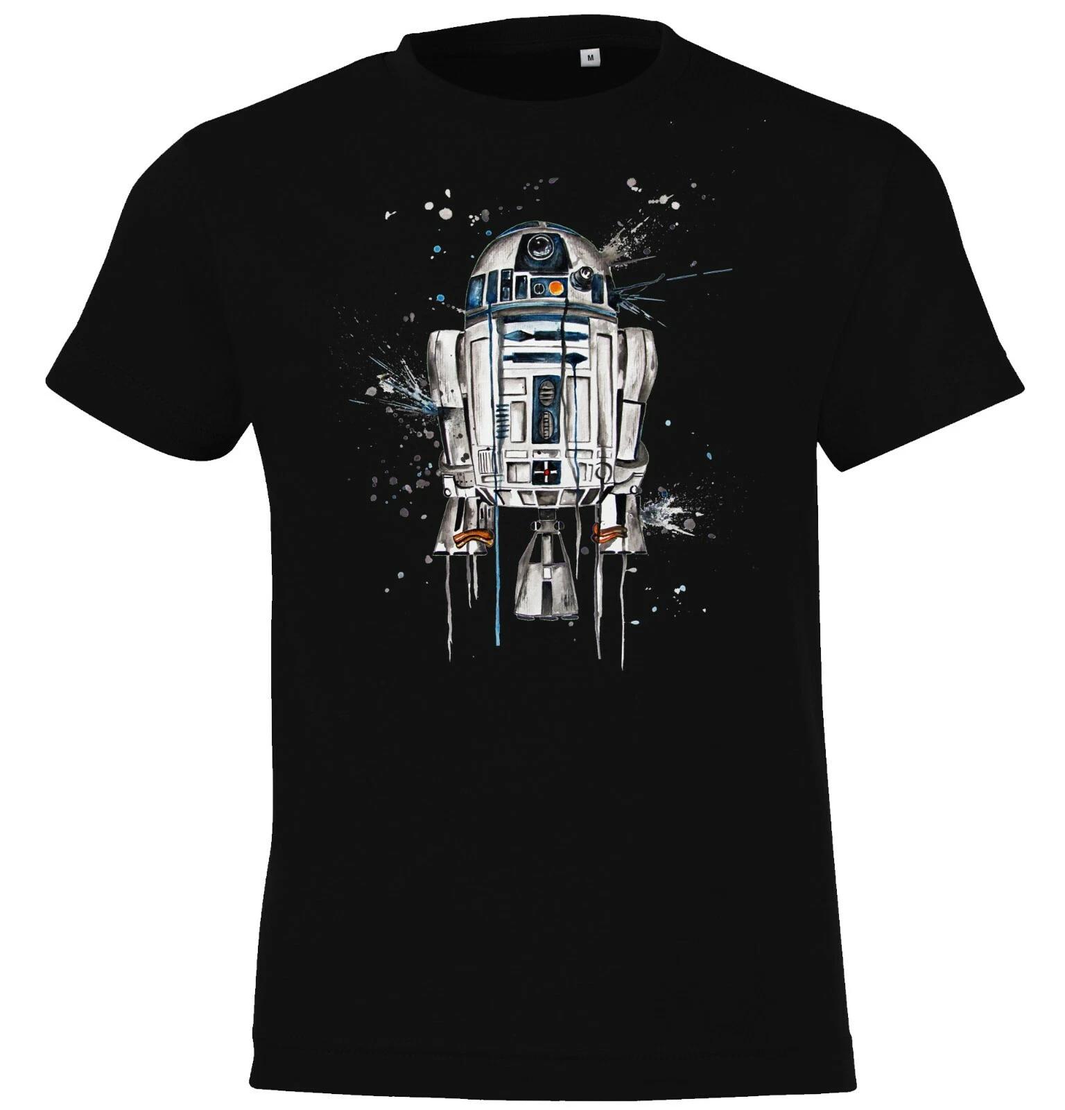 Youth Designz Kids kids boys T-Shirt R2D2 Logo Print Cartoon Star Stars Wars War Yoda 150