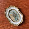 European Vintage Gold Photo Frame 6 Inch Resin Carving Picture Display Tabletop Ornament for Office Living Room Home Decor
