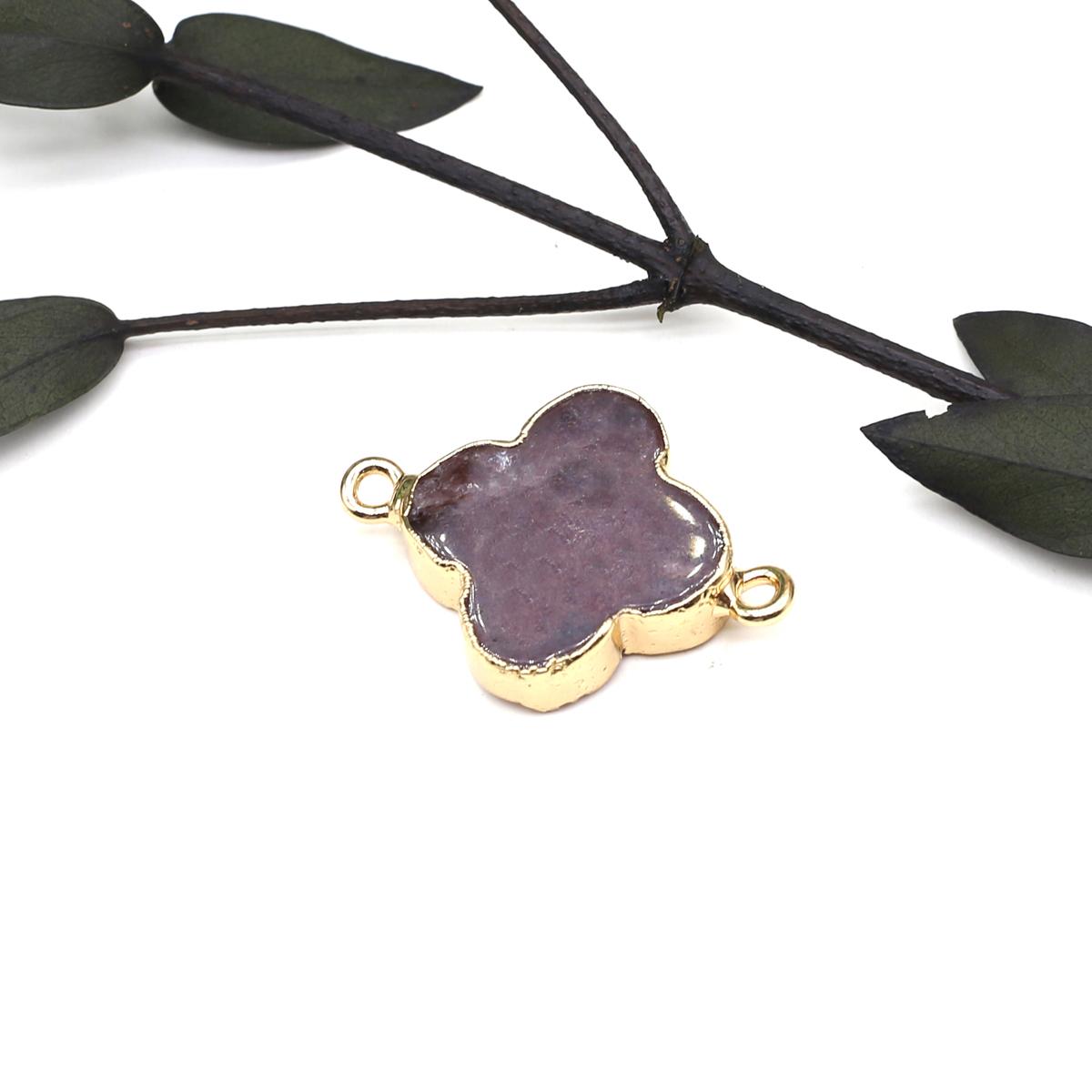 

Разъем для ожерелья, натуральный камень лазурит/лабрадорит, четырехугольный разъем для изготовления ювелирных изделий, аксессуар для браслета «сделай сам», ожерелье 24x24mm