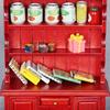 Portable 1 12 Scale Miniature Sturdy Wood Bookcase Dollhouses Furniture Three Layers Display Decoration for Kids