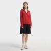 Fila CNY Fashion Simple Basic Sweet Cute Versatile Casual Comfortable Loose Knit Half-Zip Blush Sweater Women Sweater Red F11W619404FPK