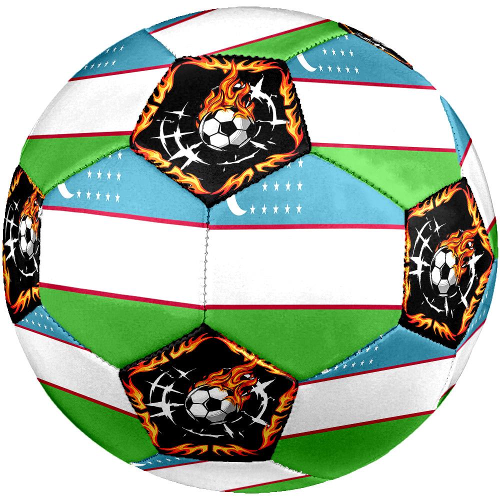 1pc Uzbekistan Sports Theme Size 5 Soccer Ball Professional Match Training Football Indoor &Outdoor Sports Ball Lightweight Durable c661