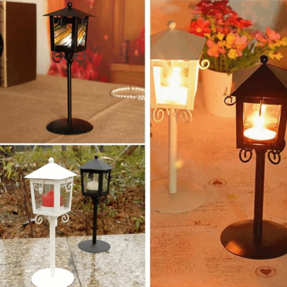 Simple Vintage Candle Holder Classical Candle Lantern Modern Romantic Candlestick  for Wedding