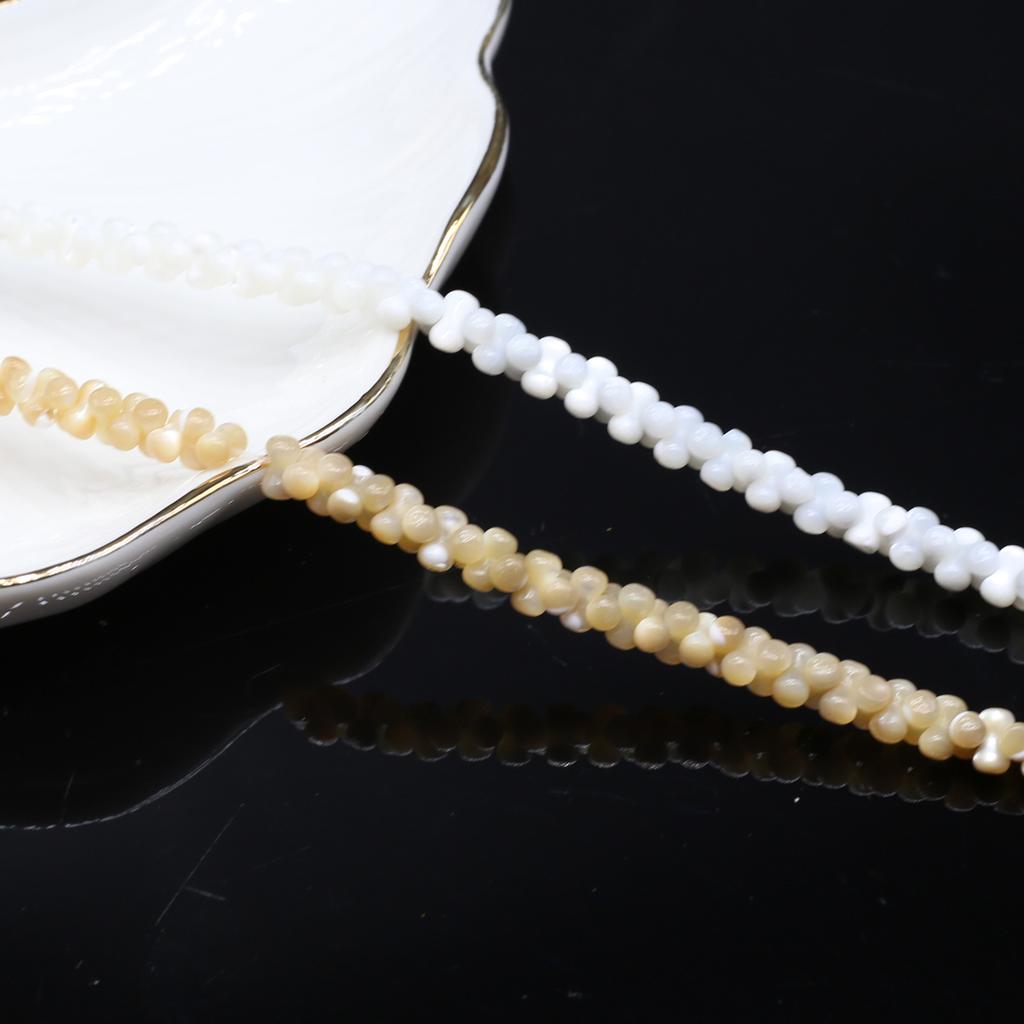 Mew Style Shell Beads Natural Freshwater Shell Small Bone-Shaped Beads 3x6mm For Jewelry Making DIY Necklace Bracelet Earrings Accessory