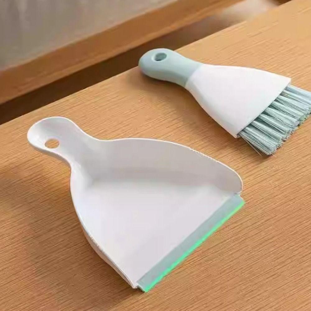 Portable Mini Dustpan and Brush Set Handheld Desktop Mini Broom Set  Household Supplies