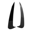2PCS Car Rear Bumper Side Fins Black Replacement for Mercedes Benz C Coupe C205 2015+
