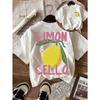 Creative Lemon Fruit Cello Pattern T Shirt Women Summer Comfortable Tops Soft T-Shirts Cotton All-Match Female Short Sleeve