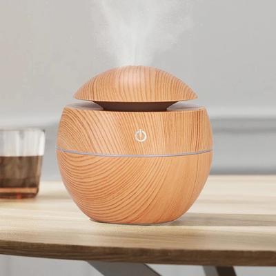 Ana Sayfa Ahşap Desenli Hava Nemlendirici Arıtıcı Aroma Difüzörü USB Ultrasonik Soğuk Sis Spreyi Esansiyel Yağ Kokusu
