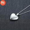 Hi Light Herz-Medaillon-Anhänger für Damen und Herren, zu öffnender Fotorahmen, glänzende Edelstahl-Halsketten, Familien-Liebeshalsband