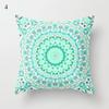 Mint Green Cushion Cover Geometric Printing Pattern Pillowcase 45*45Cm Living Room Bed Square Cushion Cover Decorative
