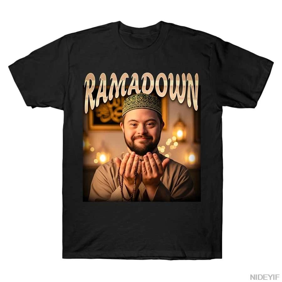 

RAMADOWN MEME T-shirt for Men Women High Quality Oversized Cotton T Shirts Short Sleeve Tops XL