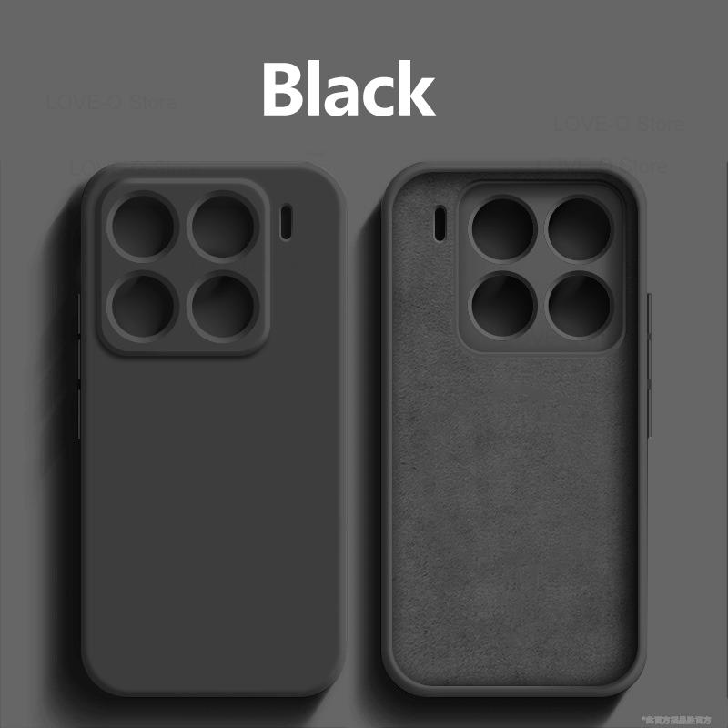 

Для чехла для Xiaomi 15 роскошные жидкие силиконовые чехлы для телефонов Xiaomi Mi 15 Mi15 Ultra 15 Pro мягкий чехол-бампер из ТПУ силикона For Xiaomi 15 чёрный
