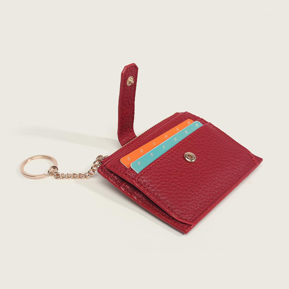 Kartenhalter Damen Geldbörse Studentin Ausweishalter Diebstahlschutz PU Kartenetui Niedliches Münzfach Mini Integriertes High-End Gefühl