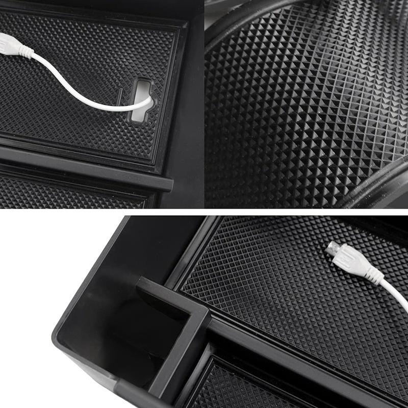Car Central Console Armrest Storage Box Holder Interior Organizer Glove Tray For Genesis
