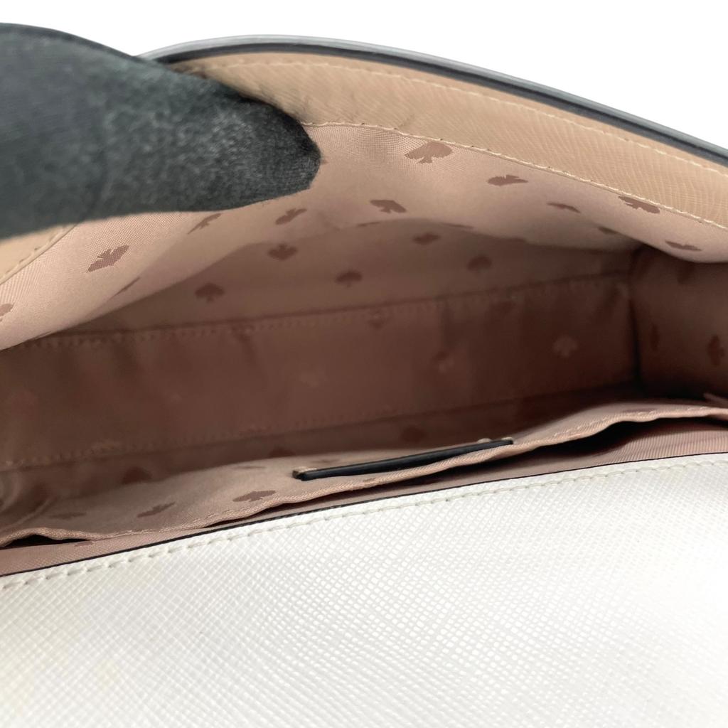 Used Kate SpadeHandbag beige/white PVC Women