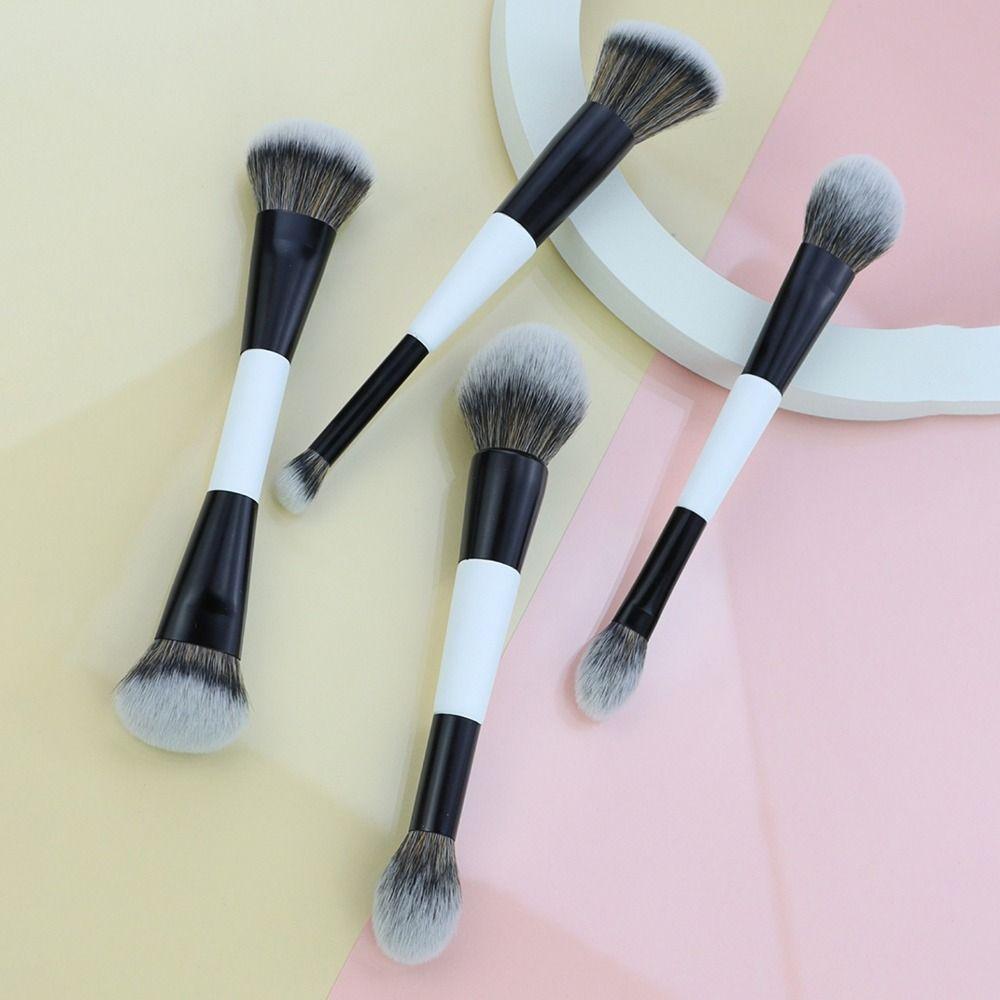 Nowy Dwustronny Pędzel F4 do Konturowania Twarzy Wysokie Krycie Kosmetyczny Beauty Pędzle do Makijażu Wielofunkcyjny Pędzel do Pudru Różu Narzędzia do Makijażu