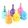 5 Colors Octopus Fluorescent Marker Pen Collection Highlighter Pens Painting Highlight