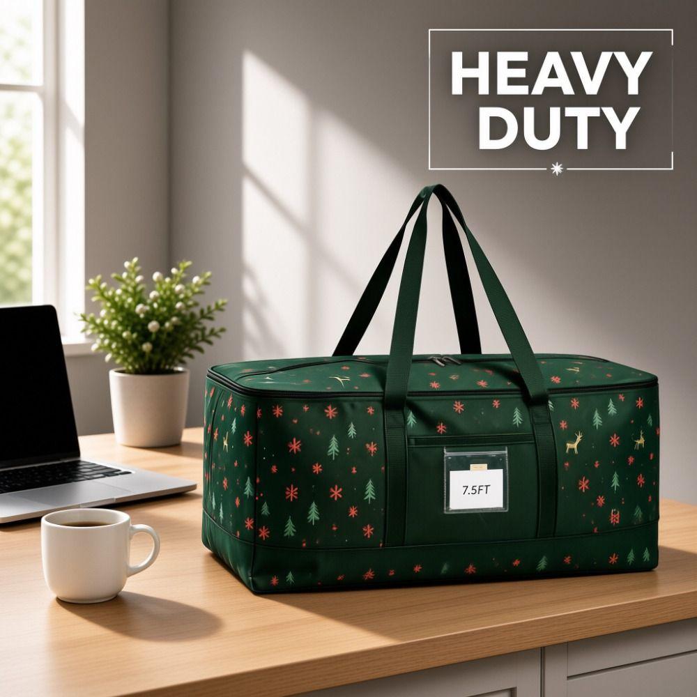 Oxford Cloth Christmas Organizer Bag Large Capacity Christmas Ornament Storage Bag Ornaments