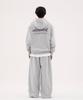 Urbanage Design Studio Logo Oversized Zip-Up Hoodie_Melange Grey