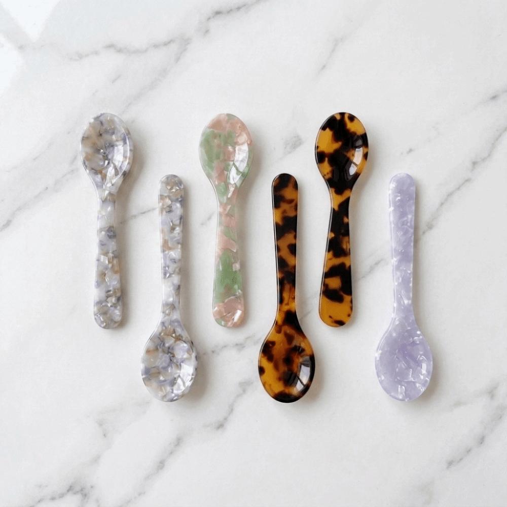Acetic Acid Dessert Spoon Colorful Teaspoon Kitchen Tableware Ice Cream Spoon ornament