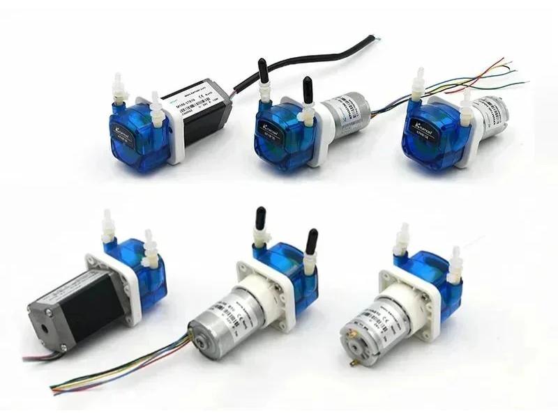 Adjustable Multi-Voltage Mini Peristaltic Pump, 100ml/min, Low Noise